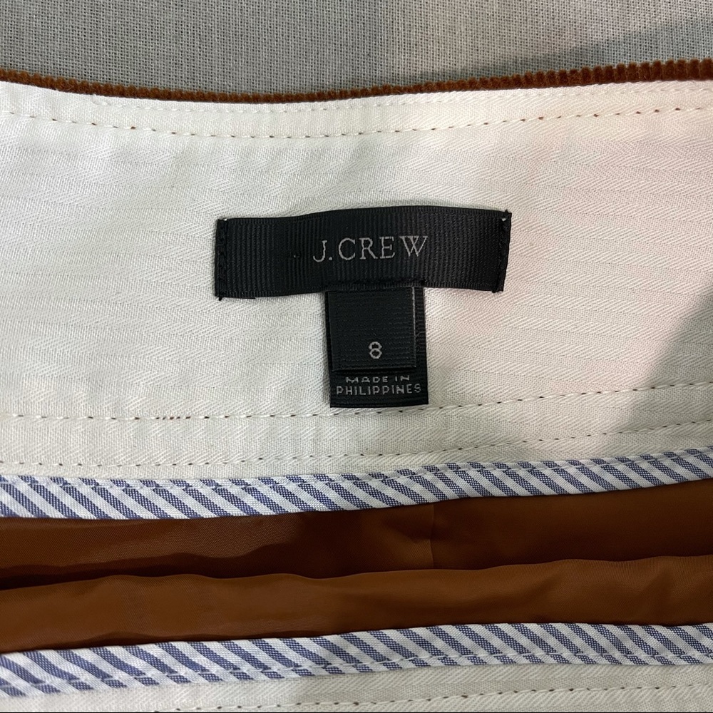 J. Crew Mini skirt in corduroy Brown Size 8 - Picture 7 of 9